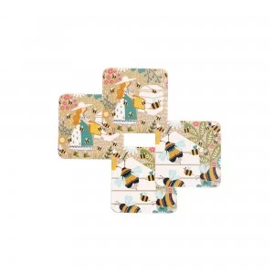 image of Ulster Weaver Bee Keeper Pack of 4 Coasters