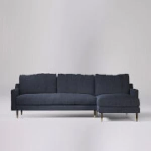 Image of Swoon Reiti House Weave Corner Sofa - Right Hand Side - Corner Sofa - Navy