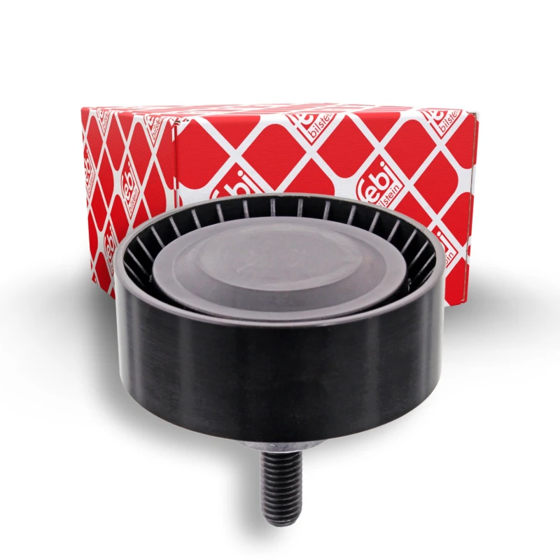 Image of FEBI BILSTEIN 11334 Idler Pulley with screw Plastic Deflection/Guide Pulley,v-ribbed belt (312)