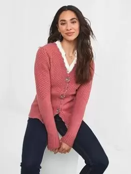 Joe Browns Elegant And Sweet Cardigan -pink, Pink, Size 8, Women