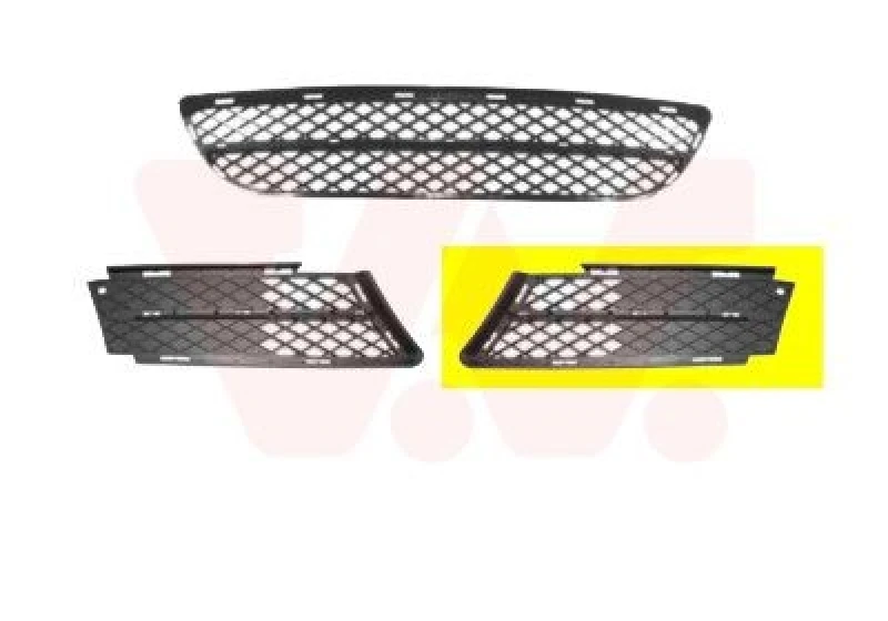 Image of VAN WEZEL Bumper grill VAN WEZEL 0657591