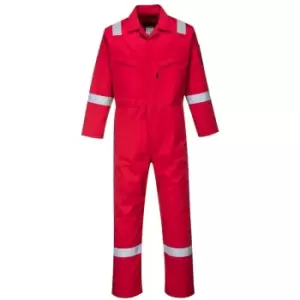 Image of Portwest - AF50RER36 - sz Regular 36 Araflame Platinum Coverall - Red