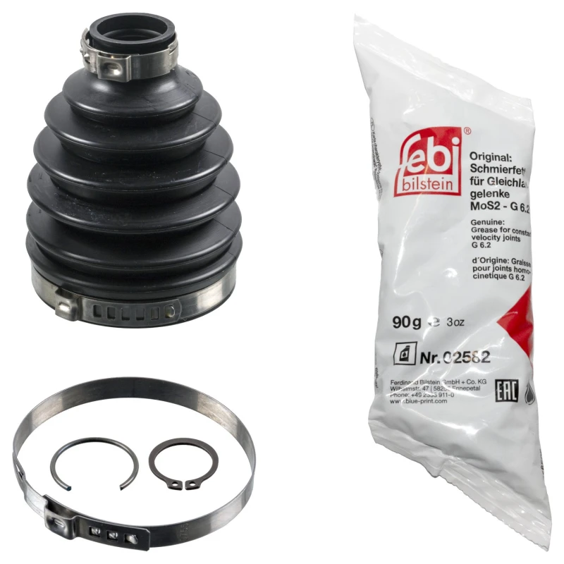 Image of FEBI BILSTEIN 196866 CV Boot Wheel Side, Thermoplastic polyester elastomer Thermoplastic polyester elastomer Bellow,drive shaft (194)