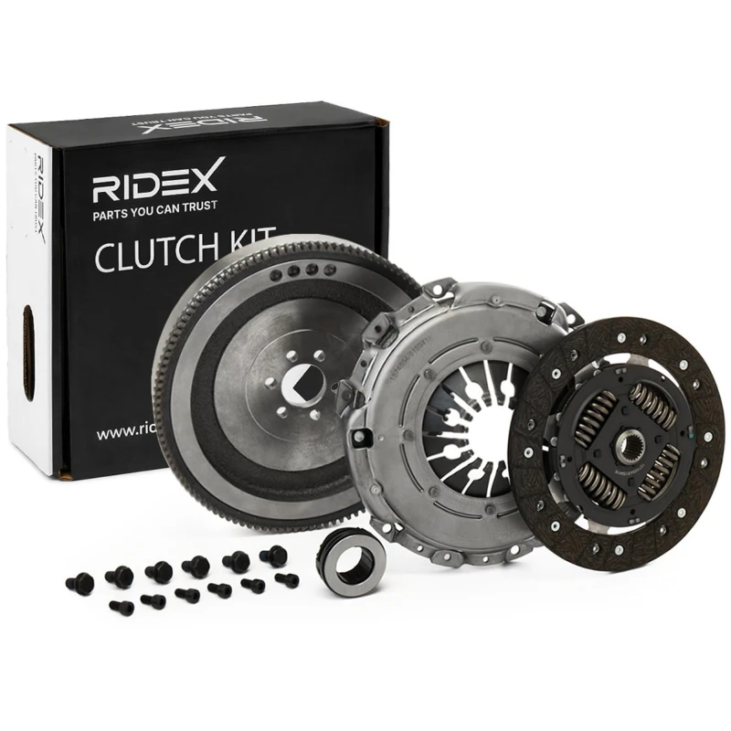 Image of RIDEX 479C0054 Clutch with clutch pressure plate, with clutch release bearing, Conversion from dual-mass flywheel to single-mass flywheel Clutch Kit
