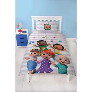 Image of CoComelon Friends Single Reversible Panel Duvet Set