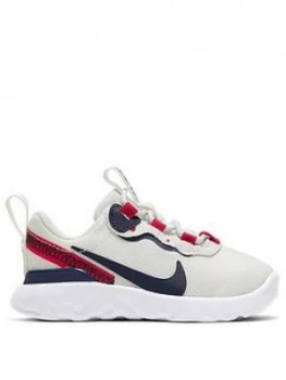 Image of Nike Element 55 Infant Trainers - White/Navy/Red