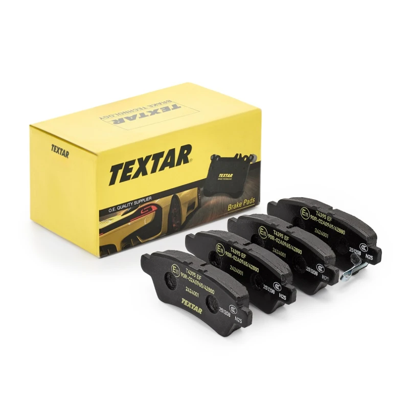 Image of TEXTAR 2424001 Brake pad set with acoustic wear warning Brake Pad Set,disc brake (402)