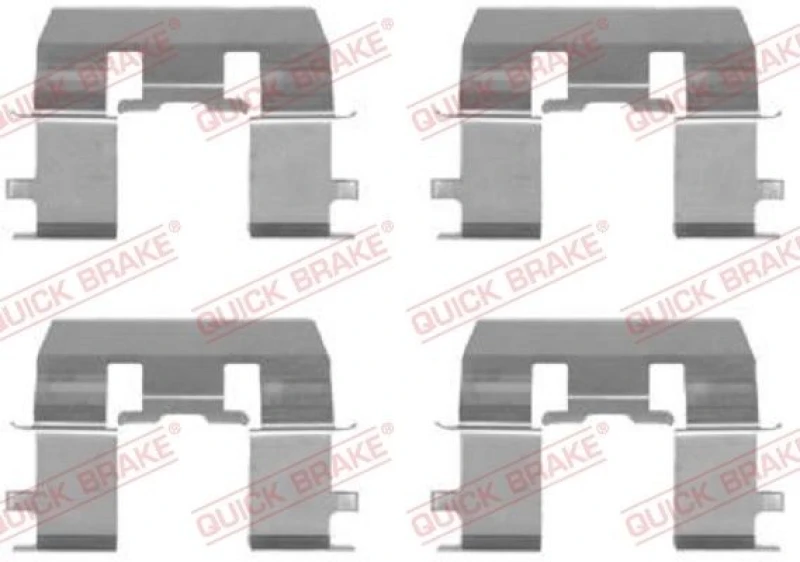 Image of QUICK BRAKE Brake pad fitting kit QUICK BRAKE 109-1281