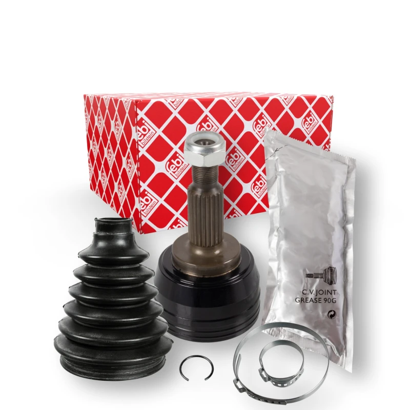 Image of FEBI BILSTEIN 171922 CV Joint Front Axle, with nut, with grease Joint Kit,drive shaft (5)