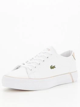 Image of Lacoste Gripshot Baseline Trainer - White, Size 3, Women
