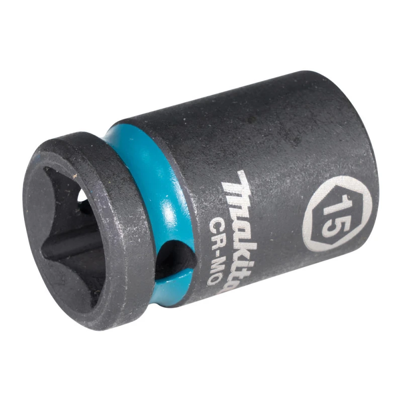 Image of Makita 1/2" Drive Impact Black Impact Socket 1/2" 15mm E-16112