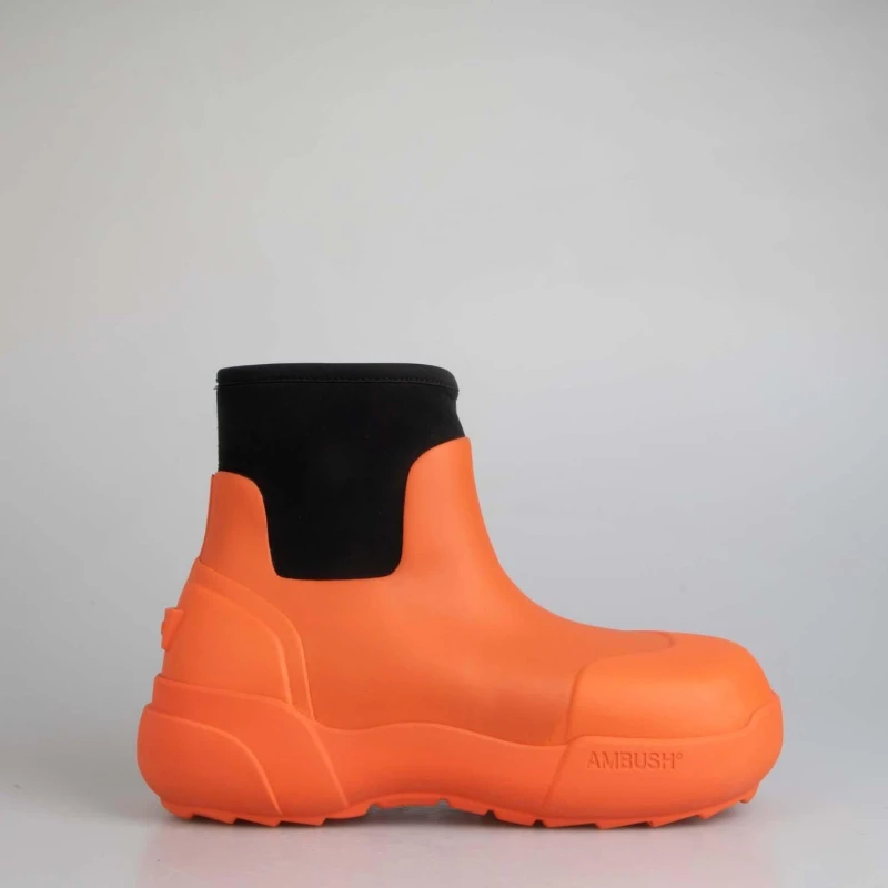 Image of Ambush Rubber Boots - Orange Black Orange Black 4