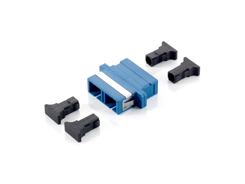 Image of Equip SC Fiber Optic Coupler. Single-mode Duplex