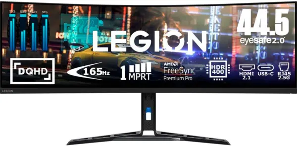 Lenovo Legion 44.5" 67B1GAC3UK Dual Quad HD Curved Gaming LCD Monitor