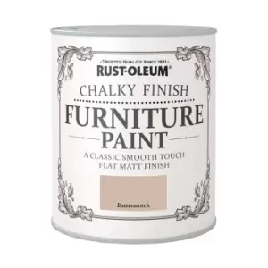 image of Rust-Oleum Chalky Furniture Paint - Butterscotch - 125ml