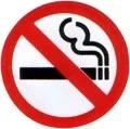 image of Indoor Vinyl Sticker - No Smoking Circle- CASTLE PROMOTIONS- V126