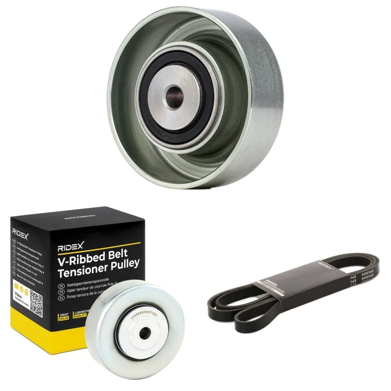 Image of RIDEX 542R0339 V-ribbed belt set V-Ribbed Belt Set (542)