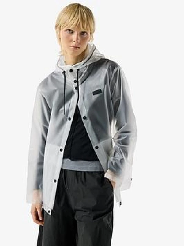 Image of Hunter Womens Rain Anorak Jacket - Clear Female 12