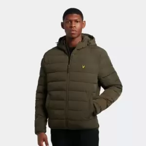 Image of Mens Lightweight Puffer Jacket - Olive - L