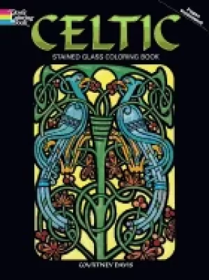 Image of celtic stained glass coloring book