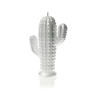 Image of Silver Large Cactus Candle