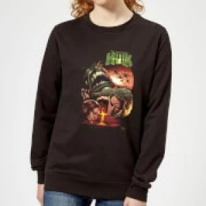 image of Marvel Incredible Hulk Dead Like Me Womens Sweatshirt - Black