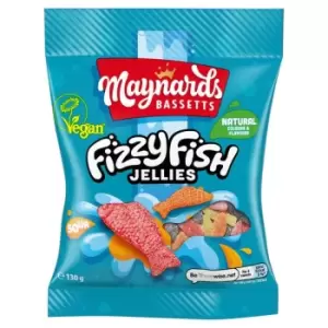 image of Maynards Bassetts Fizzy Fish Sweets Bag