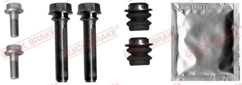 Image of QUICK BRAKE Guide sleeve kit, brake caliper QUICK BRAKE 113-1377X