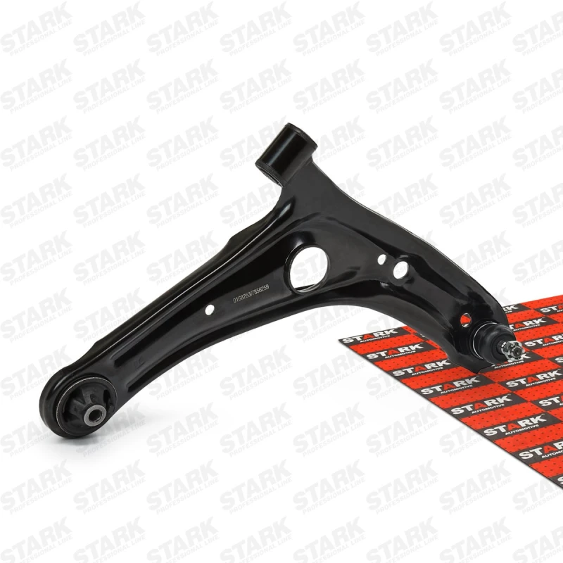 Image of STARK SKCA-0050193 Suspension arm Trailing Arm, Sheet Steel, Lower, with rubber mount Sheet Steel Track Control Arm (273)