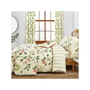 image of Sanderson - Options Christabel Duvet Cover Set King Size Coral