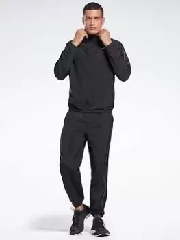 Image of Reebok Workout Ready Tracksuit, Black, Size L, Men
