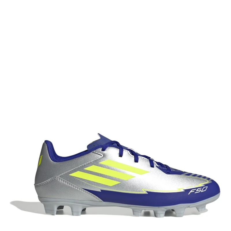 Image of adidas F50 Club Firm Ground Football Boots Silver/Blue male 6.5 (40)