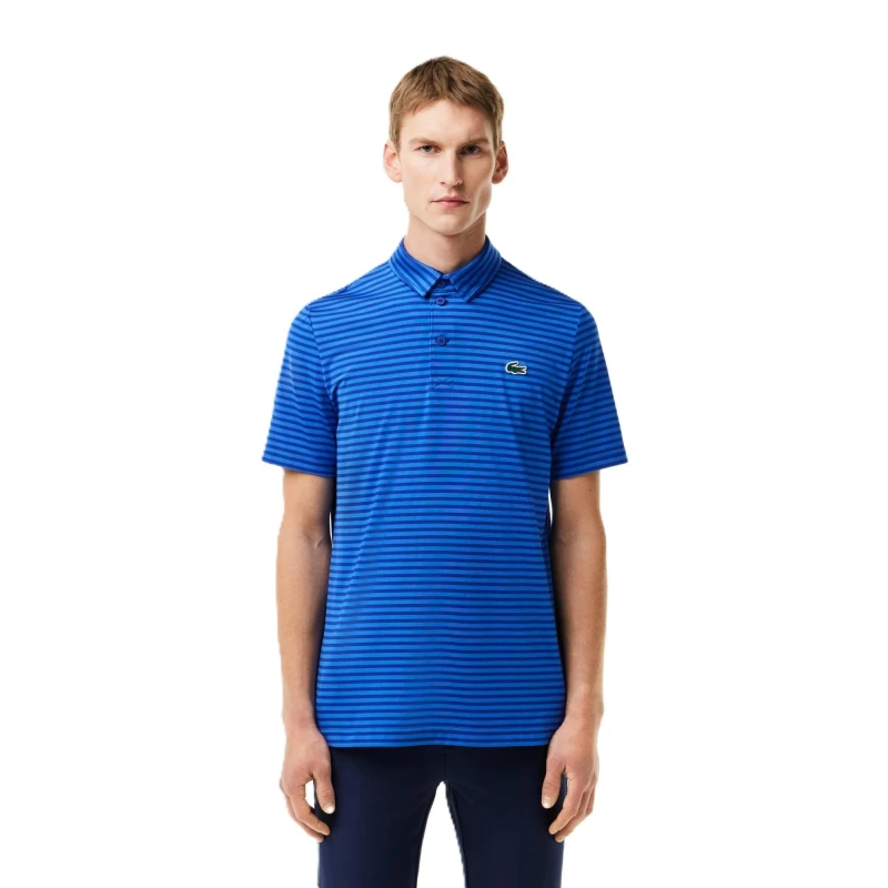 Image of Lacoste Mens Short-Sleeve Performance Polo Shirt Captain/Ladigue male XS