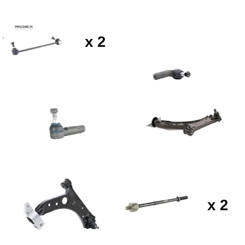 Image of RIDEX 772S1302 Control arm repair kit Front Axle Left Suspension Kit (772)