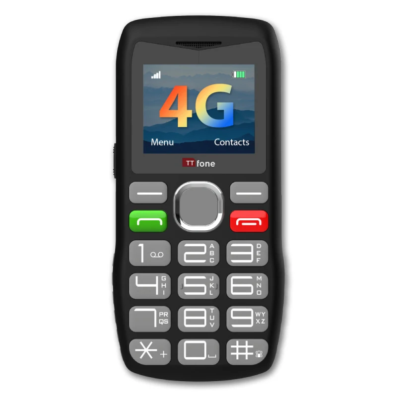 Image of TTfone TTfone TT890 4G Mobile Phone with Vodafone Pay As You Go SIM card and USB Type C Cable