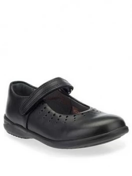 Image of Start-rite Mary Jane School Shoes - Black Leather, Size 4 Older