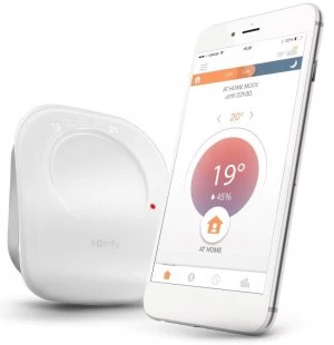 image of Somfy Connected Smart Thermostat Wireless - Works with Alexa and Googl