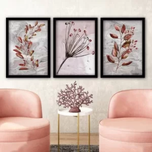 Image of 3SC67 Multicolor Decorative Framed Painting (3 Pieces)