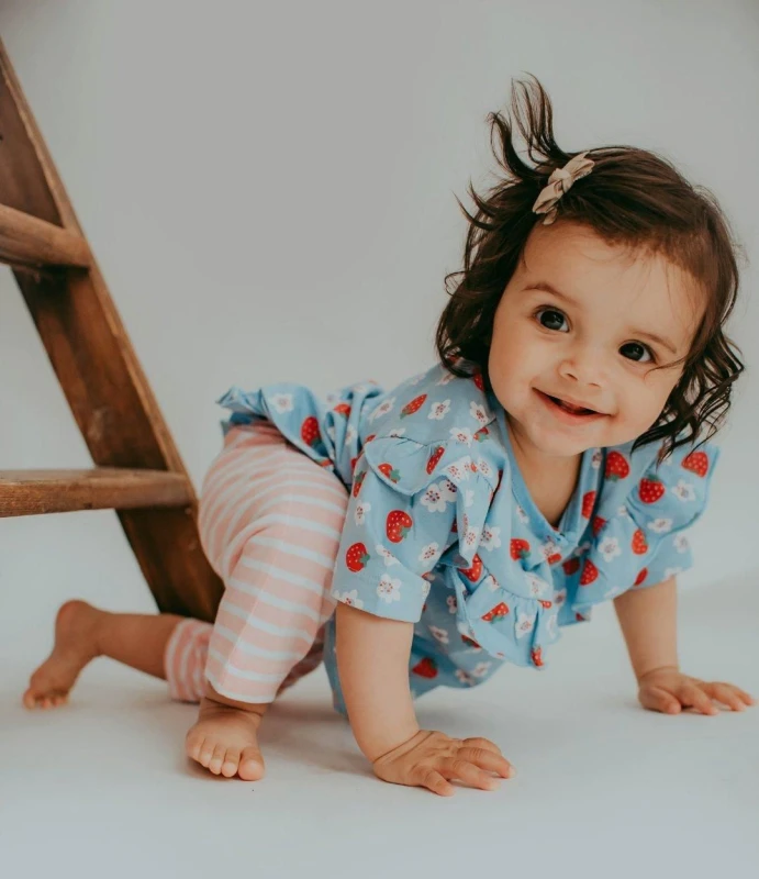 Image of Lilly + Sid Baby Girls Busy Bee Applique Top & Short Set - Mono, Multi, Size 6-12 Months Print WHOL2 Unisex 6-12 MONTHS