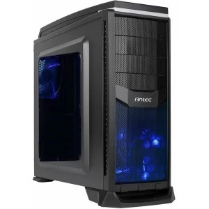 Image of Antec GX 300 Side Windowed Midi Gaming Case with Blue LED Black