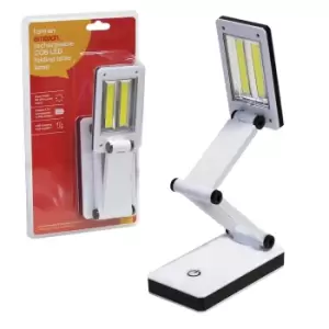 image of Amtech COB LED Folding Bedside Table Reading Desk Lamp - USB Rechargeable