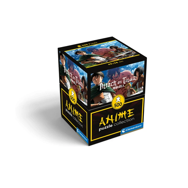 Image of Clementoni Anime Attack On Titan Cube 500 Piece Jigsaw Puzzle 2