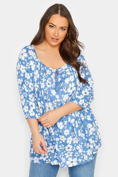 Image of Yours Gypsy Top Blue