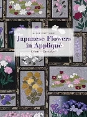Image of japanese flowers in applique