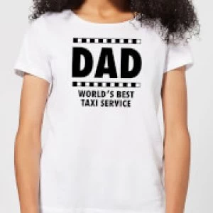 Image of Dad Taxi Service Womens T-Shirt - White - 3XL