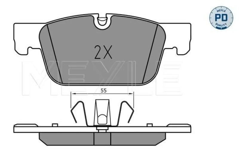 Image of Brake pad set MEYLE 025 220 9817/PD