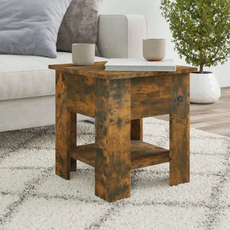 Image of VIDAXL Coffee Table Smoked Oak 40x40x42cm Engineered wood Vidaxl 8720286837641