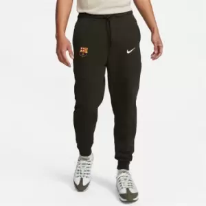 Image of Nike Barcelona Tech Fleece Bottoms 2023 2024 Adults - Brown