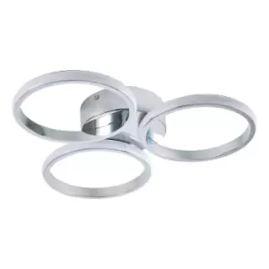 Image of Spa Chios LED Circular Ceiling Light 26W Cool White Chrome