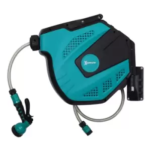Image of Durhand 15m Water Hose Reel with Adjustable Spray Nozzle